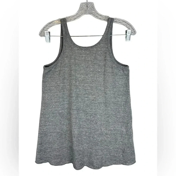 Chaser Tank Top Medium Heathered Gray Round Neck Scoop Back Jersey Knit NWT - Picture 1 of 4